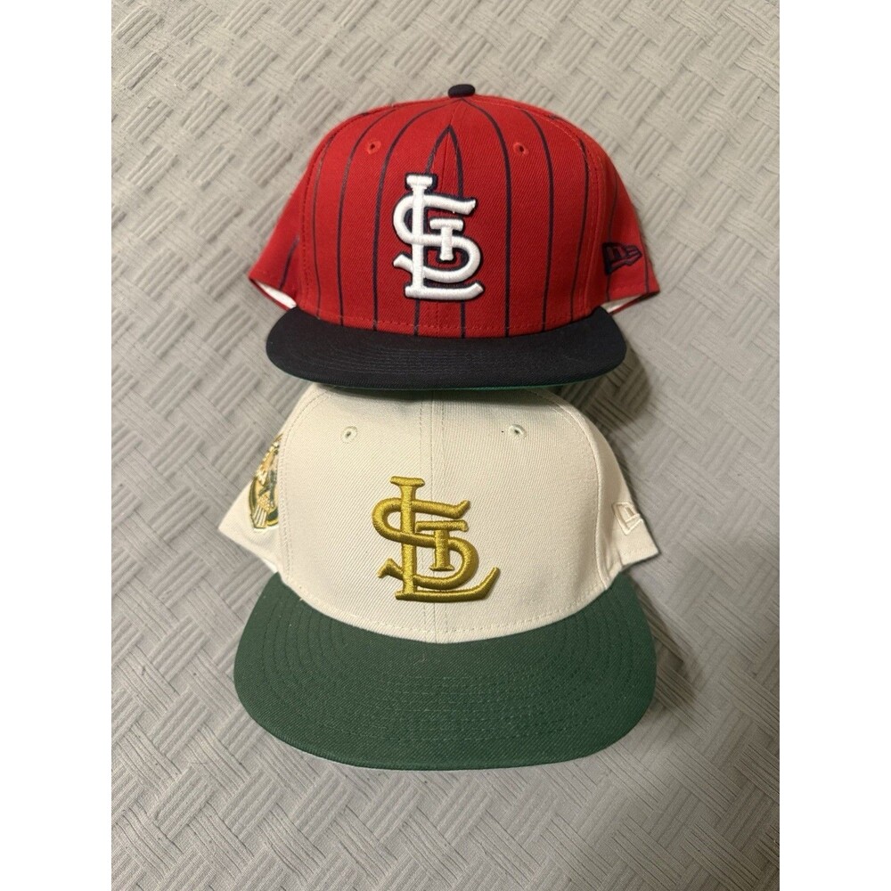 New Era 59FIFTY St. Louis Cardinals Hats 2-Pack Bundle Size 7 3/8 EUC